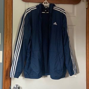 Adidas XL Blue Windbreaker